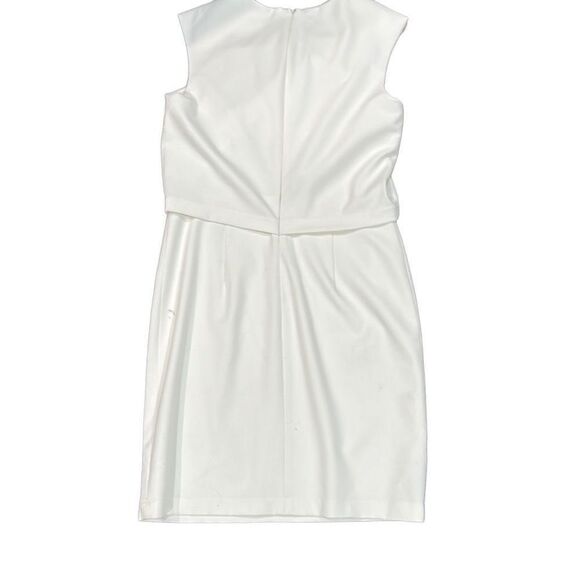 SHOSHANNA Nuri Stretch White Sheath Shift Cocktail Party Dress Made in USA Size - Picture 2 of 4